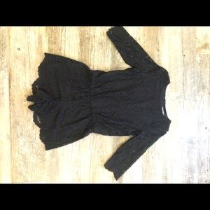 Lace black romper NWT